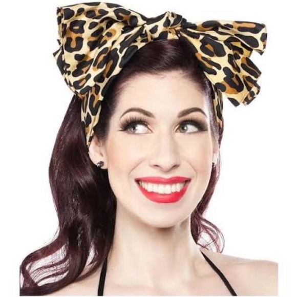 🍒"Bad Gal" Sourpuss Cherry Print Scarf Oblong Retro Style 44" x 16" - Picture 6 of 7